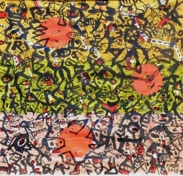 Original Abstract Painting by Végh András