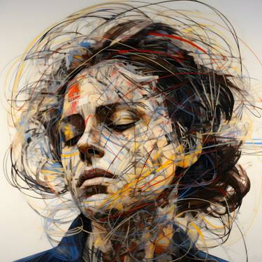 Original Abstract Expressionism Portrait Digital by Murti Jung