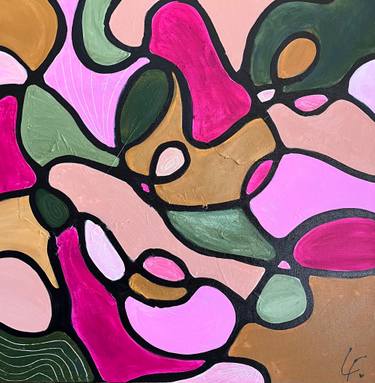 Original Abstract Expressionism Abstract Painting by Lindy Farley