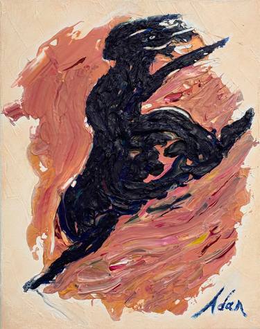 Original Abstract Women Painting by Felipe Adan Lerma