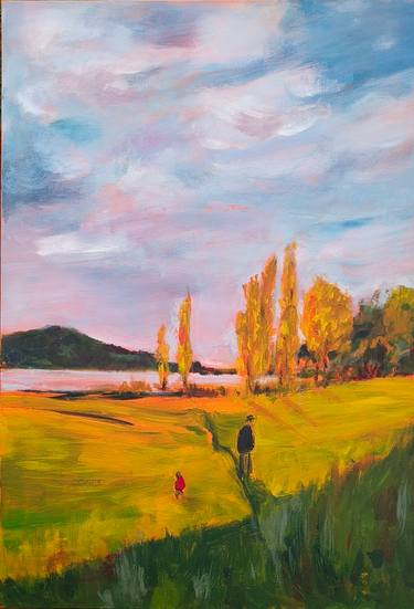 Original Impressionism Landscape Painting by Sofia Isus 