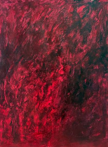 Original Abstract Expressionism Abstract Painting by Helen Kabankova