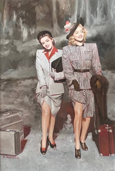 Original Realism People Painting by Benoit Montet