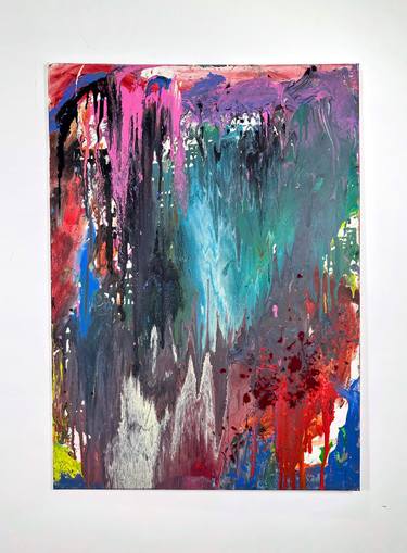 Original Abstract Expressionism Abstract Painting by Mediya Al Matroshy