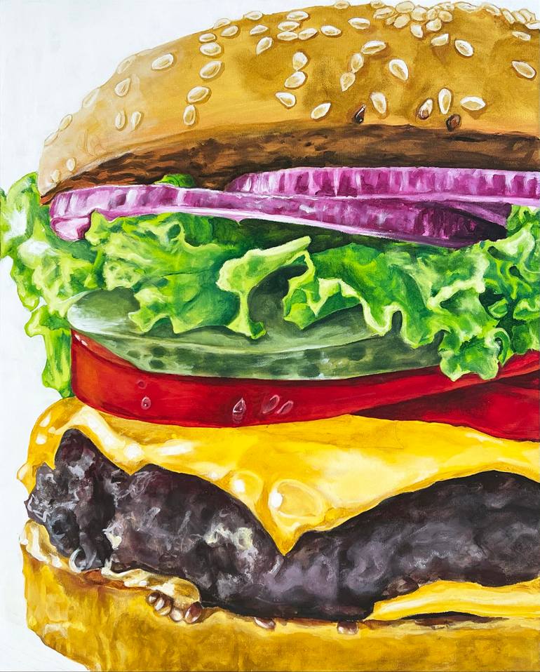 Original Realism Food Paintings by Matthew Haghighi