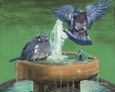 Original Realism Animal Painting by Martin Laurie