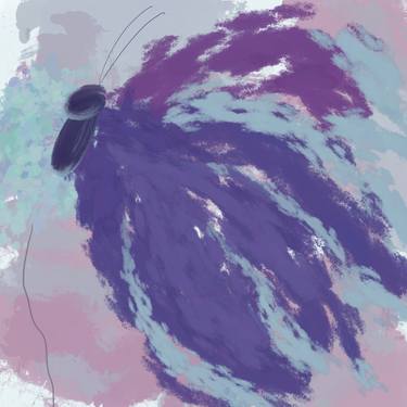 Original Abstract Nature Mixed Media by Natalie Ola