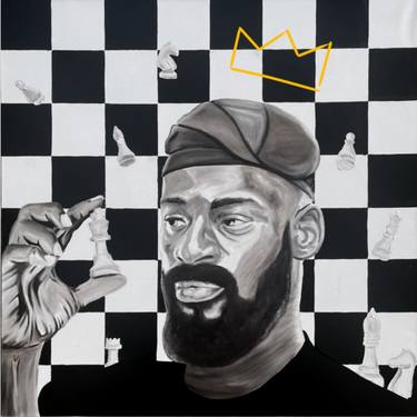 Original Portraiture Patterns Painting by Charleston  Higginbotham