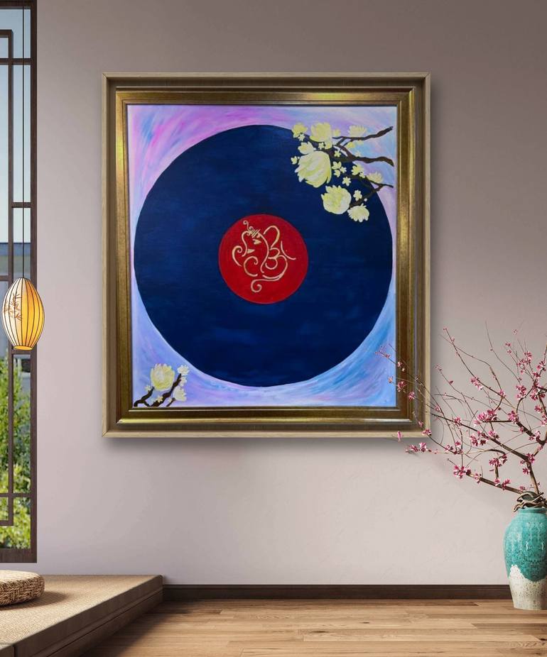 Japanese Heritage: Lord Ganesha Painting by Redwood Castle | Saatchi Art