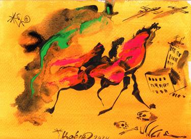 Original Expressionism Time Mixed Media by Kenneth Abraham