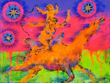 Original Contemporary Classical Mythology Paintings by Kenneth Abraham