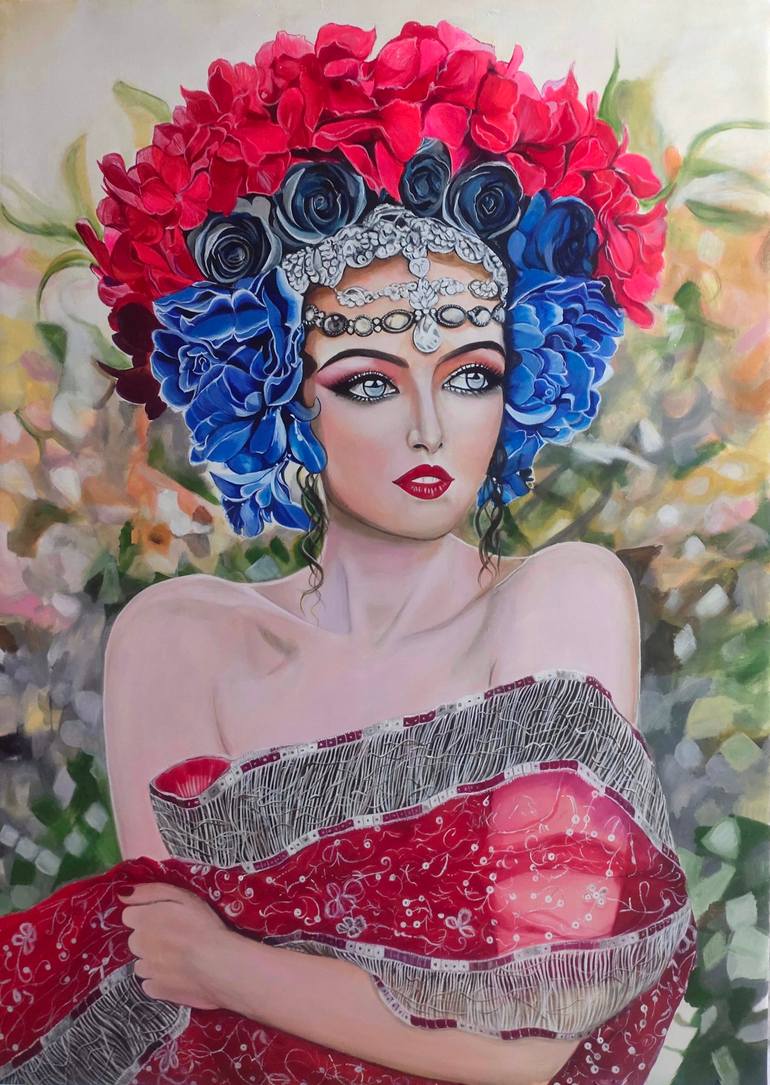 Original Abstract Women Paintings by Sumana Burman