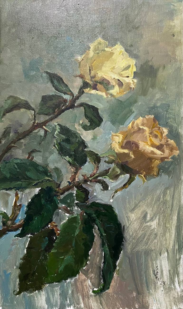 Print of Impressionism Botanic Paintings by Sevil Alieva