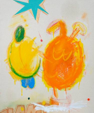 Original Expressionism Animal Painting by James Tebbutt