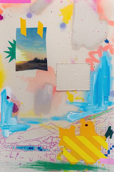 Original Abstract Landscape Painting by James Tebbutt