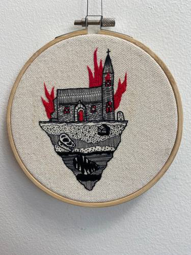 Original Illustration Architecture Mixed Media by Owen Stephens
