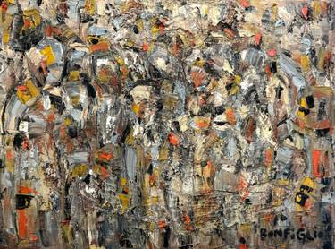 Original Abstract Expressionism Abstract Painting by Lucia Bonfiglio