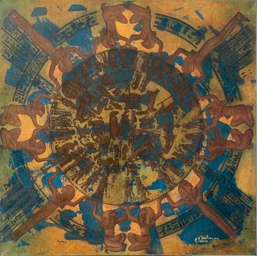 Original Symbolism Classical Mythology Painting by Elena Soliman