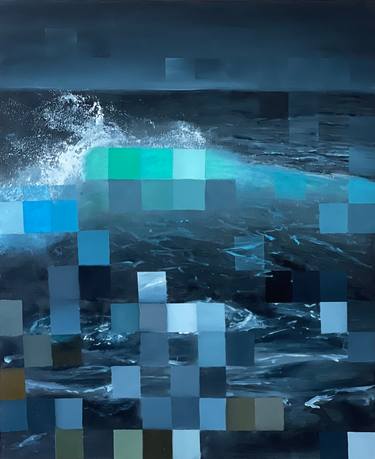 Original Abstract Expressionism Seascape Paintings by Anna Kryvych