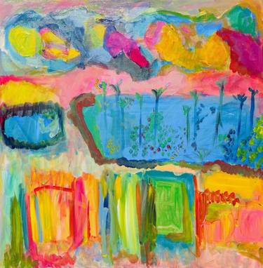 Original Abstract Expressionism Abstract Painting by Eva Marc'H