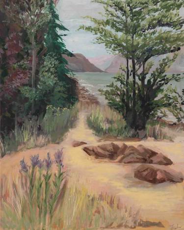 Original Impressionism Landscape Painting by Janet Nelson