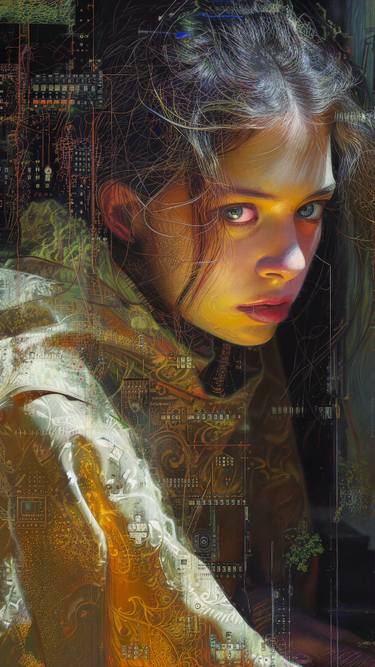 Original Artificial Intelligence Science/Technology Digital by Dvk The Artist