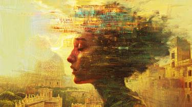 Original Portraiture Cities Digital by Dvk The Artist