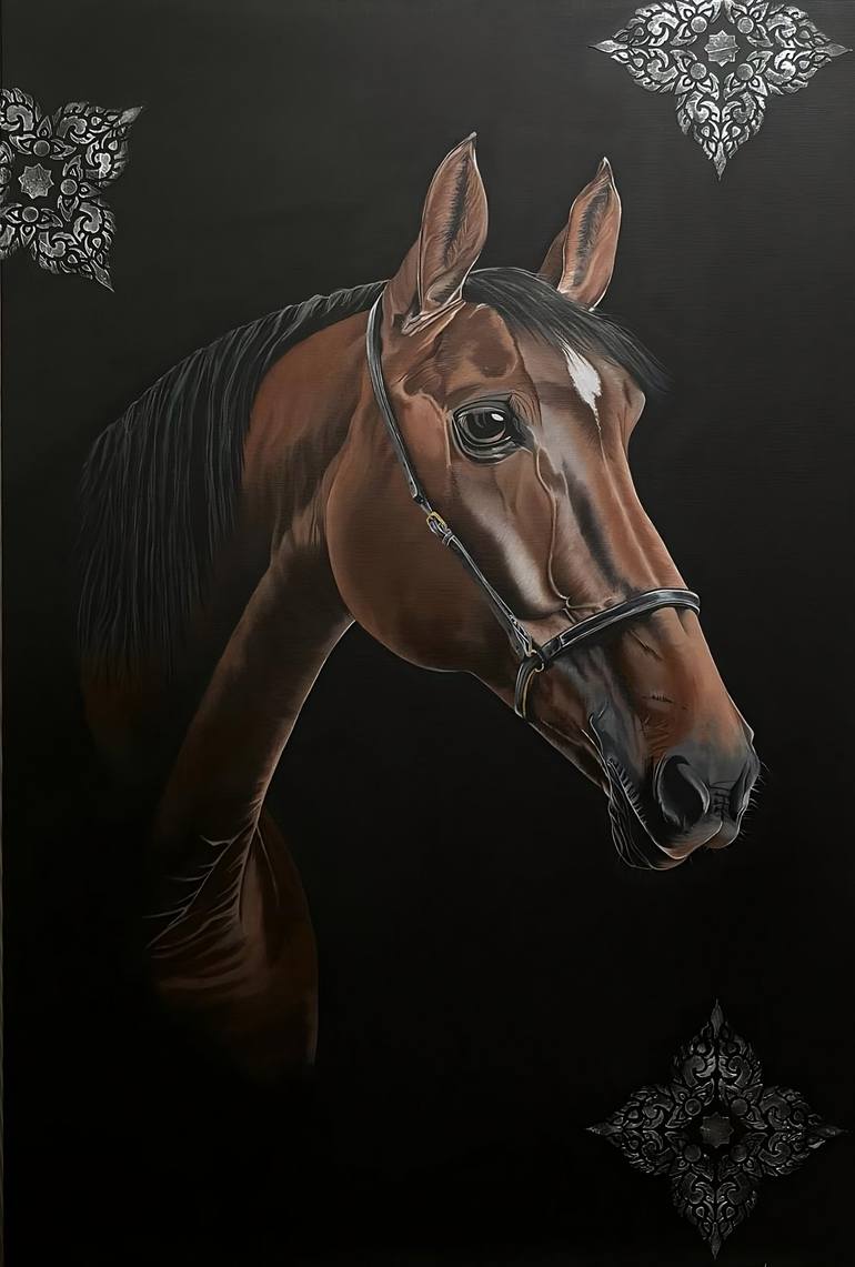 Original Art Deco Animal Paintings by Arvind Kaur