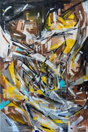 Original Expressionism Abstract Mixed Media by Saine Fourtwentyone