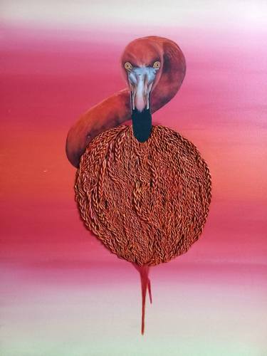 Original Contemporary Animal Mixed Media by Radhika Sigtia