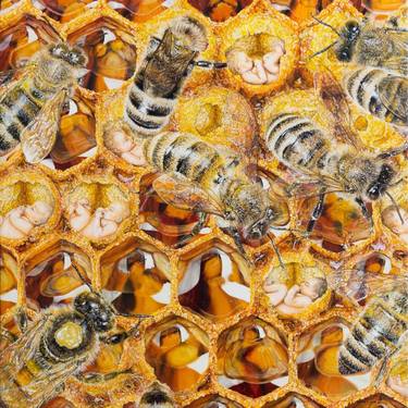 Original Photorealism Nature Painting by Cristina Campagna