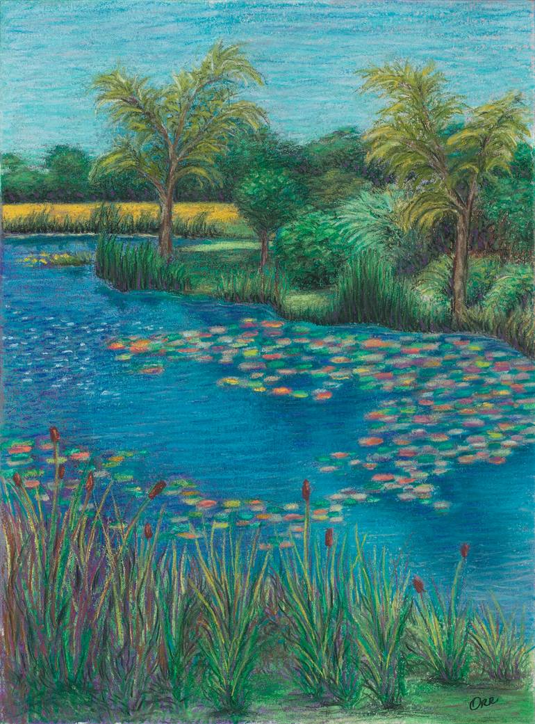 Print of Impressionism Landscape Drawings by Lisa Orr