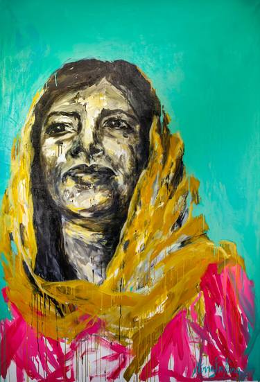 Original Portraiture Women Painting by Minna Pietarinen
