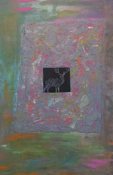 Original Abstract Nature Mixed Media by Vygantas Navickas