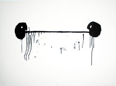 Original Black & White Abstract Printmaking by Lukasz Kurzatkowsi