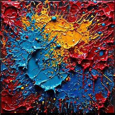 Original Abstract Expressionism Abstract Digital by Mr White