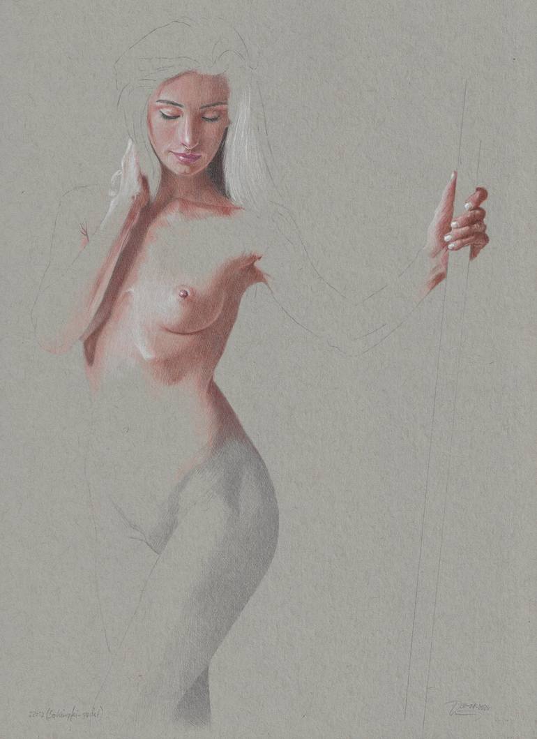Print of Figurative Nude Drawings by Walter Roos