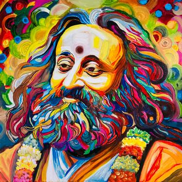 Original Portraiture Religion Painting by Munish Goyal