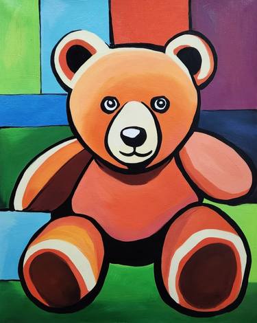 Original Pop Art Animal Painting by Harriet Parkes