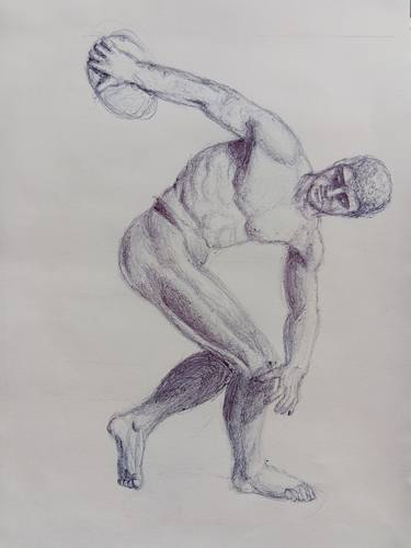 Original Classicism Classical Mythology Drawings by Arianna Conta
