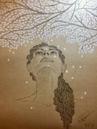 Original Illustration Women Drawing by Natrina Gholston