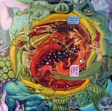 Original Contemporary Outer Space Paintings by Janet Bruesselbach