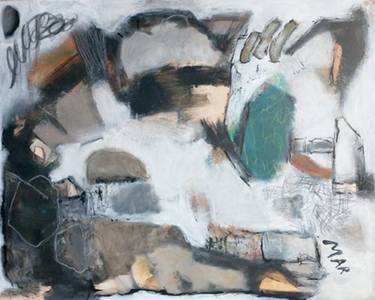 Original Abstract Expressionism Abstract Painting by Marian Roymans