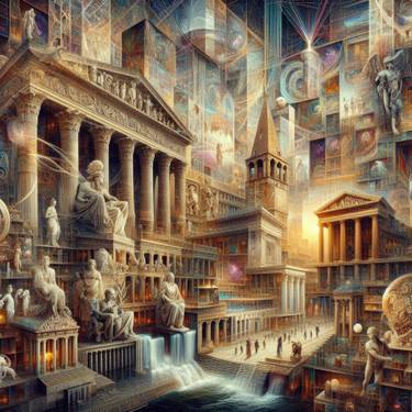 Original Artificial Intelligence Architecture Digital by Chanu Pinyokool