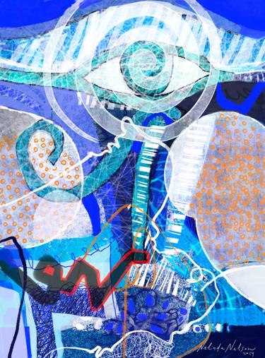 Original Abstract Expressionism Classical Mythology Digital by Nelinda Nelson