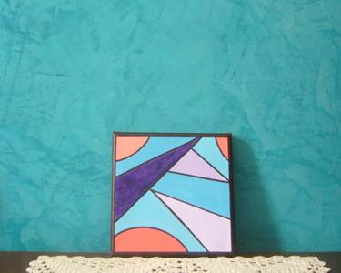 Original Abstract Geometric Painting by Ryl Art