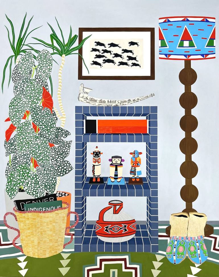 Original Art Deco Still Life Paintings by Rosie Park