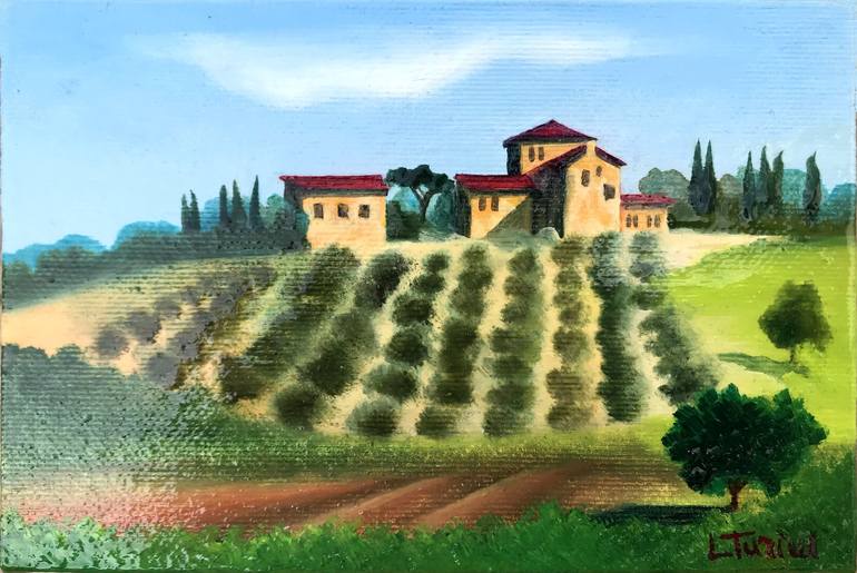 Original Figurative Landscape Paintings by Lorenzo Turini