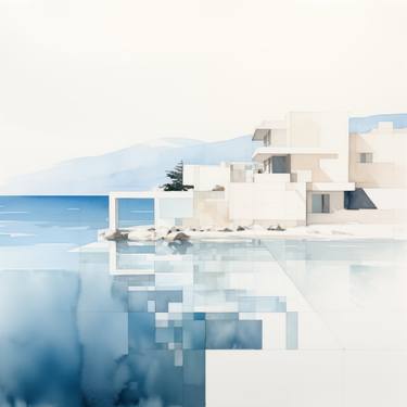 Original Abstract Architecture Digital by Adam Drake
