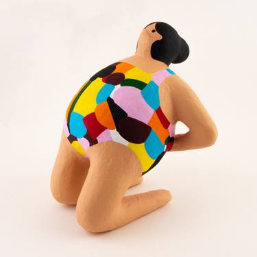 Original Abstract Humor Sculpture by Amalia Di Tecco